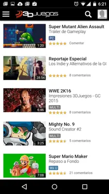 3DJuegos android App screenshot 1