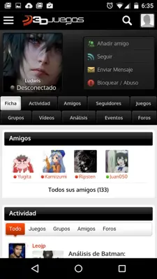 3DJuegos android App screenshot 2